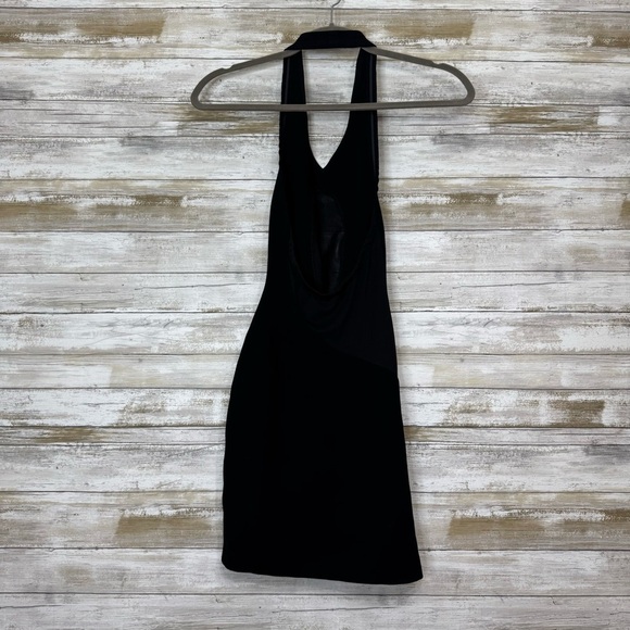 VICTOR GLEMAUD Halter Mini Dress in Black Women’s Size XS - Picture 9 of 12